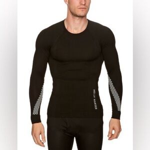 Helly Hansen Black Men’s Dry Revolution Long Sleeve Shirt Undershirt size Medium